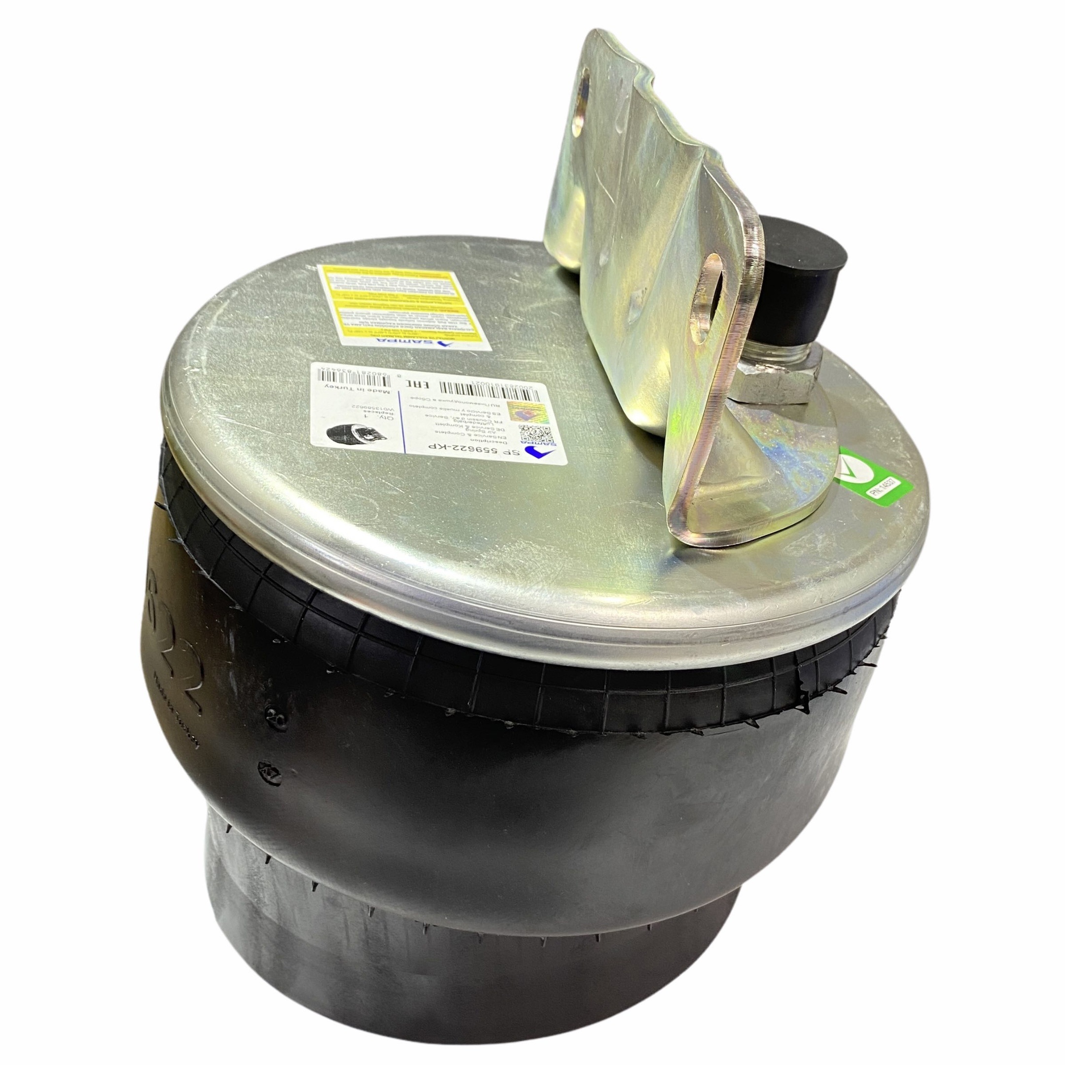 Пневмоподушка со стаканом низ: 1 шп. верх: 1 шп.-штуц