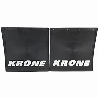 Брызговики задние резиновые черные комплект 2шт. 400x400 LUX "Krone" ДП | ТопДизель
