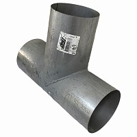 Т-образная труба цинк D=127mm, L=330 mm Dinex | ТопДизель