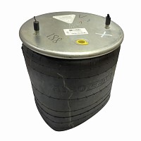 Пневмоподушка без стакана 2 шпильки M12 смещение 25 1 отверстие-штуцер M22 BPW Fabio | ТопДизель