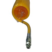 Шланг спиральный желтый штуцер 2 переходниками M16x1.5/M16x1.5 SORL | ТопДизель