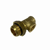 Фитинг Т-образ с контргайкой f16x15М22x15f16x15 SW28 S&K | ТопДизель