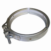 Хомут трубы глушителя к турбине Volvo нержавейка Mansons | ТопДизель