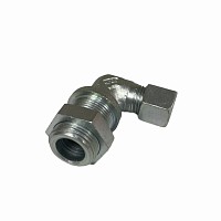 Фитинг угловой М22х1,5/10 (версия с гайкой) PE | ТопДизель