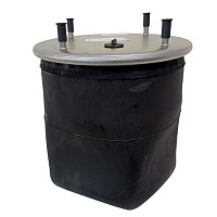 Пневмоподушка без стакана 4 шпильки M12 1 отверстие-штуцер M22 SAF/Trailor/МАЗ/ROR Smarttech | ТопДизель