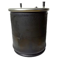 Пневмоподушка со стаканом 2 шпильки M12 смещение 25 1 отверстие-штуцер M22 поршень пластиковый 4 отверстия M12+1 отверстие М16 SAF S&K | ТопДизель