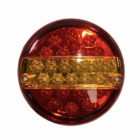 Фонарь габаритный правый d-14см Круглый LED с подсветкой номера универсальный Дали-Авто | ТопДизель