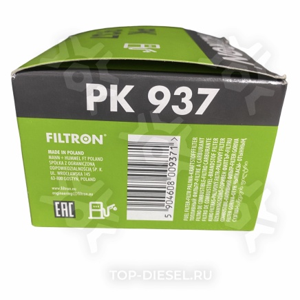 PK937 Фильтр топливный бумажный (для сепаратора SWK-2000/10/H с подогревом) MAN F2000/TGA Filtron купить