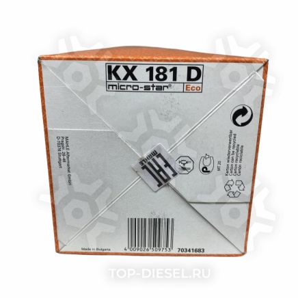 KX181D Фильтр топливный бумажный DAF 75/85CF/95XF -->01 Mahle купить
