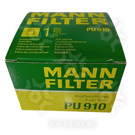 PU910 Фильтр топливный бумажный (для сепаратора SWK-2000/10/H с подогревом) MAN F2000/TGA MANN-FILTER купить рис.3