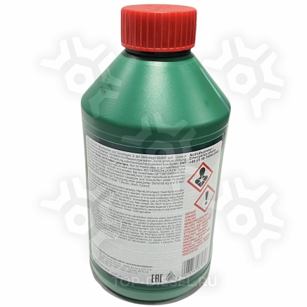 06161 Жидкость гидравлическая зеленая для ГУР, КПП, ПГУ синтетическая 1L Febi купить рис.2