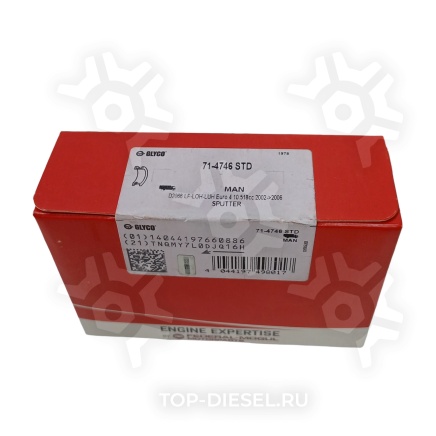 714746STD Вкладыши шатунные пара STD SPUTTER MAN дв.D2066/D2866/D2876 Euro 3 Glyco купить рис.2