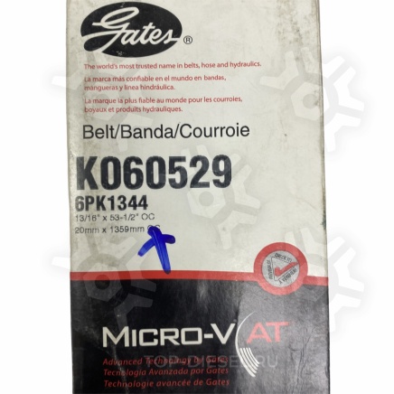 K060529 Ремень поликлиновой привода кондиционера Caterpillar C-12 6PK1345 Gates купить