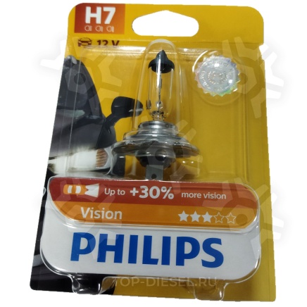 12972PRB1 (H7) лампа 55W 12V PX26D галогенная+30 PHILIPS купить