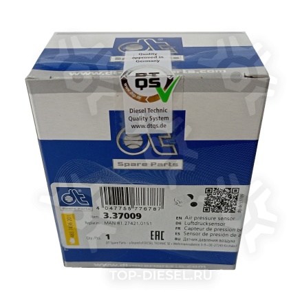 337009 Датчик давления воздуха M12x1.5 Omni MAN Diesel Technic купить рис.4