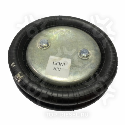 SP552222P Пневмоподушка двухволновая завальцованная отверстия параллельны 215x210 DAF/ROR/Volvo/Schmitz Sampa купить рис.2