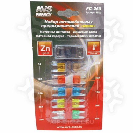 1987529030 предохранитель! mini 10A красный, 1 шт.BOSCH купить