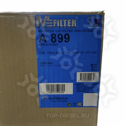 A899 Фильтр воздушный DAF XF105 Mfilter купить