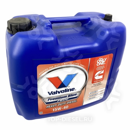 15W40V Масло моторное Premium Blue 7800 E SAE 15W-40 20л. Для двигетлей Cummins Минеральное Valvoline купить
