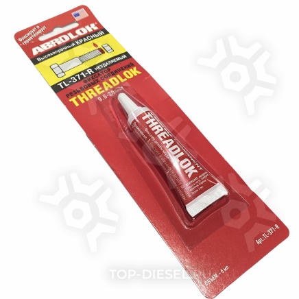 TL371R Фиксатор резьбы долговременный красный 6ml Abro купить