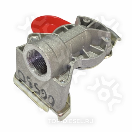 06530 Головка соединительная красная M22x1.5 без клапана на прицеп Mercedes Benz/MAN/Iveco/Scania/DAF/BPW Febi купить рис.2