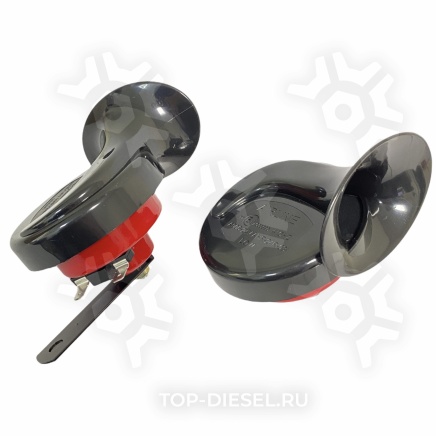 AHR24R03 Сигнал звуковой рупорный 90мм 410/510Гц 118дБ 24В LOW/HIGH комплект MAN/DAF/Volvo/Scania Airline купить рис.2