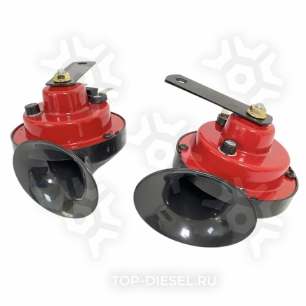 AHR24R03 Сигнал звуковой рупорный 90мм 410/510Гц 118дБ 24В LOW/HIGH комплект MAN/DAF/Volvo/Scania Airline купить