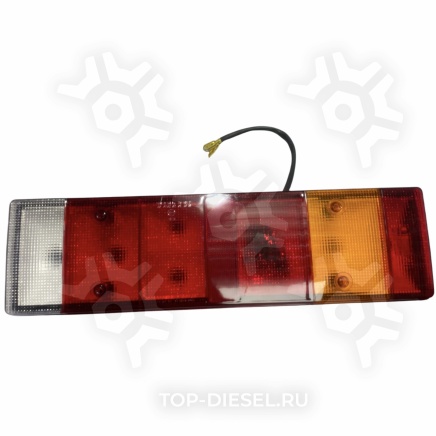 ST1011R Фонарь задний правый многосекционный E4 с подсветкой номера с проводом ввод сзади Daf MAN Renault Scania 3 серии Ayfar купить