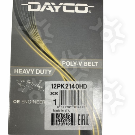 12PK2140HD Ремень поликлиновой привода вентилятора Volvo VNL/Cummins ISX EGR Dayco купить