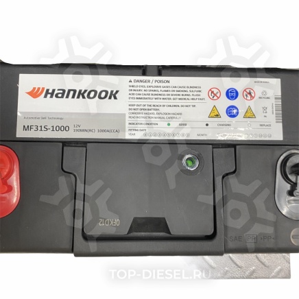 MF31S1000 Аккумулятор 1000 CCA  (180 amp) Hankook купить рис.2