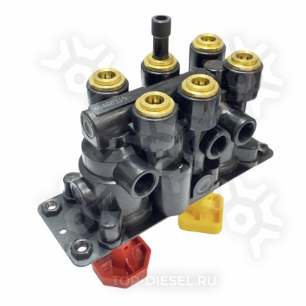 S20310 Кран стояночного тормоза красный + жёлтый Volvo до 2003г. New Star купить рис.2