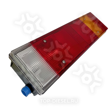 4491902RWE Фонарь задний правый многосекционный E4 с подсветкой номера с проводом ввод сзади Daf MAN Renault Scania 3 серии Depo купить рис.3