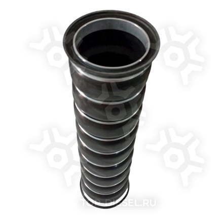 031142 Патрубок интеркулера силикон d80 с металлическими наконечниками Volvo FH12-FH16 Sampa купить рис.2