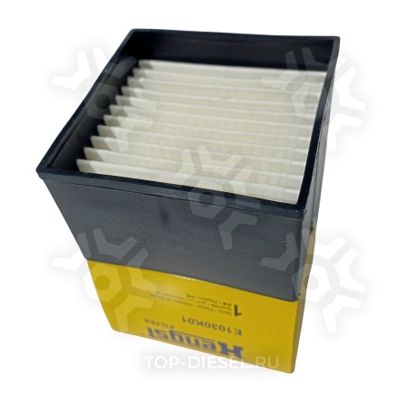 E1030K01 Фильтр топливный бумажный для сепаратора SWK-2000/10/H с подогревом MAN F2000/TGA Hengst купить рис.3