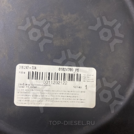 01624700 Мембрана тип 30 мелкая h=35 D=199 Mercedes Benz/DAF/Scania/Volvo PE купить