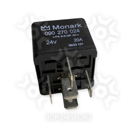 090270024 Реле 24V, 20A 5 контактов Mercedes-Benz, Man, Daf, Volvo Monark купить рис.2