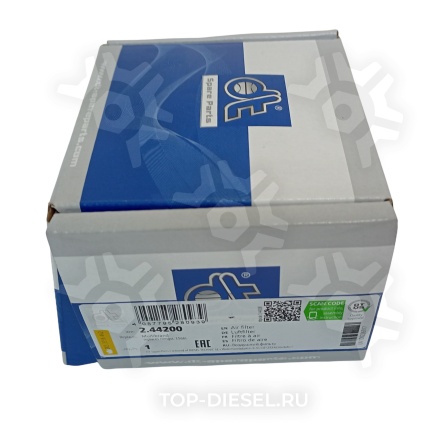 244200 Фильтр воздушный компрессора L=90 d=83/24 короткий Volvo FL10/F10/12/16 Diesel Technic купить