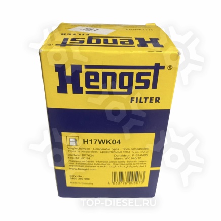 H17WK04 Фильтр топливный Scania 114/DSC9 после 10/95 124/144 DSC11 после 10/96 Hengst купить