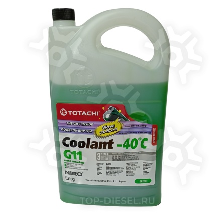 43205 Антифриз готовый G11+ 5 кг зеленый Totachi купить рис.2
