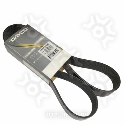 10PK1275HD Ремень поликлиновой привода вентилятора 10PK1275 Freightliner Detroit Diesel Volvo VNL Dayco купить рис.2