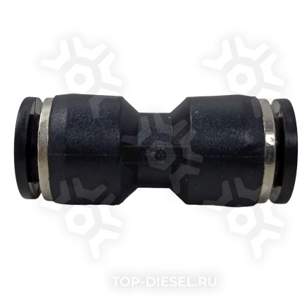 DA00502 Фитинг прямой D=9мм пластиковый Дали-авто купить рис.2