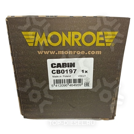 CB0197 Амортизатор кабины задний 287-347 O/O 12x45 12x50  MAN TGA Monroe купить